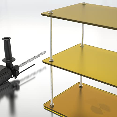 TAISHER 2PCS 304 Stainless Steel Fully Threaded Rod，3/8"-16 Long Threaded Screw 12" Length Right Hand Threads 3/8"-16 2