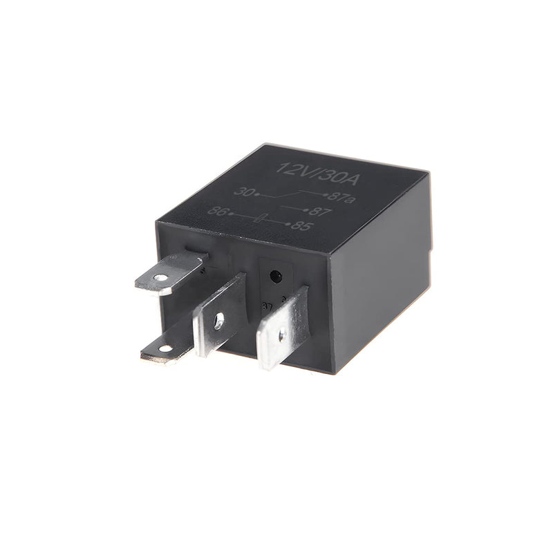 4 Pin 12V 30A Multi-Purpose Automotive Relay - Heavy Duty Standard Relay for Car Motor, Universal Replacement Accessory 4 Pin/ 4PCS