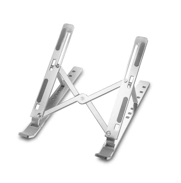 Adjustable Laptop Stand – Ergonomic Aluminum Riser for Desk, Fits 9"-15.6" Laptops Foldable, Portable, Ventilated, Sturdy, Anti-Slip, Ideal for Home & Office