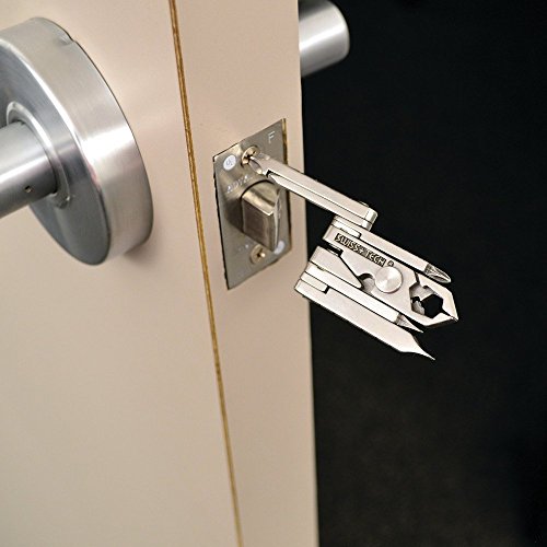 SWISS+TECH ST53100 Stainless Steel 19-in-1 Key Chain Multi Tool, Polished Finish (Single Pack) single pack