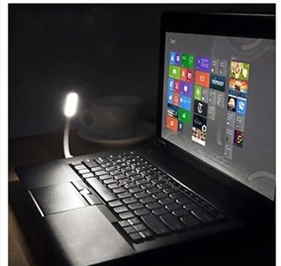 USB Light for Keyboard, LAMP Led Laptop Computer Light, Flexible USB Lamp for Reading Books, Adjustable Gooseneck Reading Lamp, White