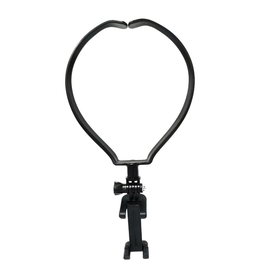 POV Collar Neck-Hanging Selfie Video Stabilizer Camera Mount Hands Free Neck Mount Neck Hanging Mobile Holder Plastic Neck Clamp Phone Neck Mount Abs Hanging Neck Accessories, 23X16CM, Black