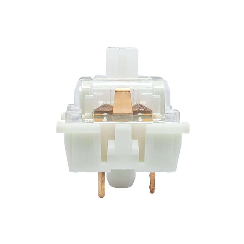 OUTEMU Silent White Switches,20-Pack Linear & Quiet 45gf 3-Pin Keyboard Switches