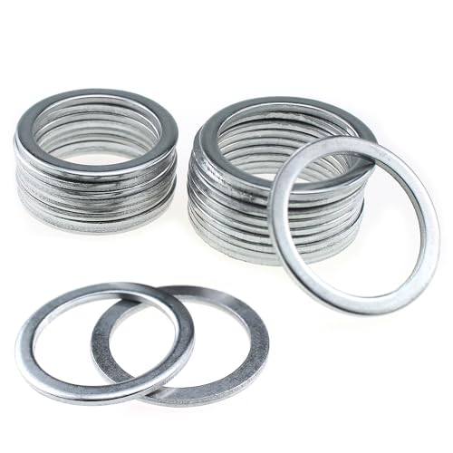 400PCS Aluminum Flat Washers Assortment Set 15 Different Sizes M4 to M22 Suitable for Domestic and Commercial Appliances Electrical Applications and Electrical Connections for Marine Use