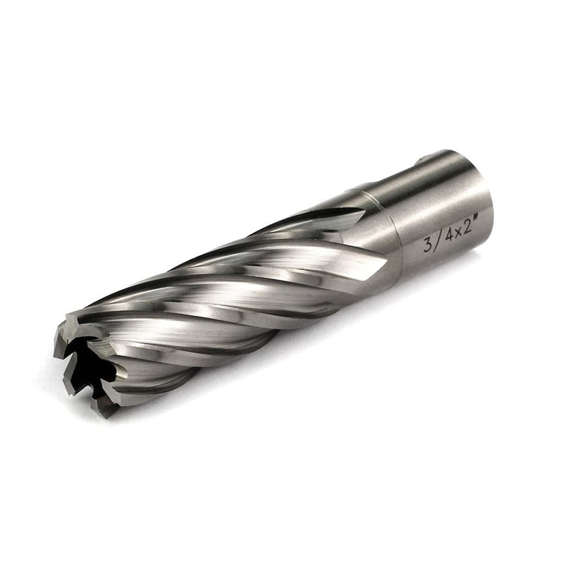 OSCARBIDE 3/4" x 2" HSS Annular Cutter 3/4" Weldon Shank Mag Drill Bit | 2 Flat | 3/4"Cutting Diameter | 2"Cutting Depth | Burr-Free Holes | Rapid Chip Removal | 10x Faster Than Twist Drills