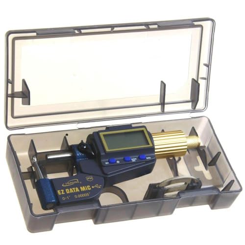 iGaging Reloading Micrometer Tube Ball Spherical Anvil 0-1"/0.00005" Gunsmith X Large Display Gen 2 35-054-UT1