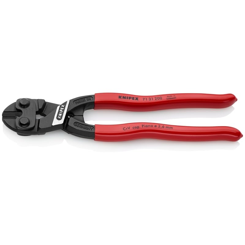 KNIPEX - 71 31 200 SBA Tools - CoBolt Compact Bolt Cutter With Notched Blade (7131200SBA)