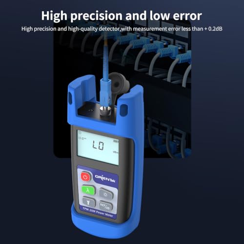 TPM-25M Mini Optical Power Meter 2.5mm Universal Interface Fiber Optic Power Tester with LED Light, Range of Measurement - 70~+ 6 dBm TPM-25-A-G