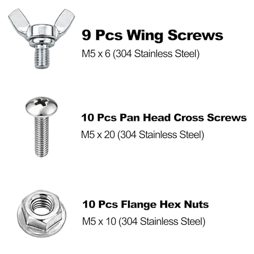  [AUSTRALIA] - 31Pcs Stainless Steel Screw Kit for Roof Satellite Antenna Bracket