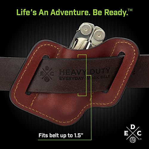 Multi Tool Sheath Fits 1.2" Wide Leatherman, Gerber or SOG Tools Chestnut