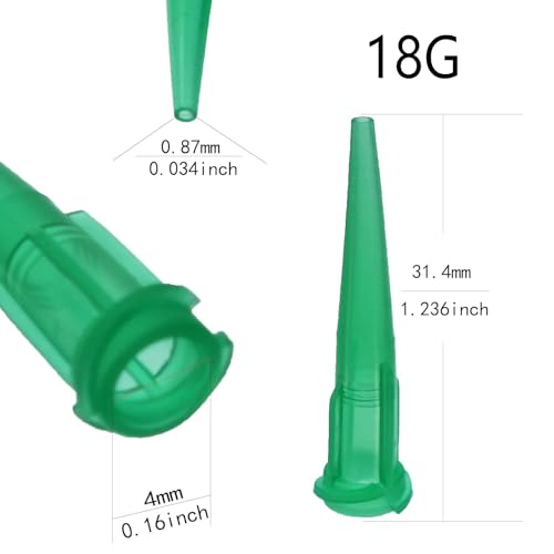 160Pcs 8 Size Mix Plastic Tapered Pinhead Blunt Tips Adhesive Dispensing Plastic Glue Tips for Industry Oil or Glue Applicator, Blunt End Liquid Dispenser Needles, TT Adhesive Applicator Tips