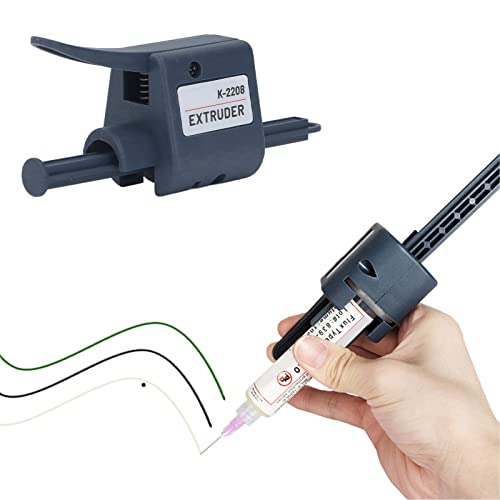 K2208 Solder Paste Dispenser with 1.3mm Nozzle Handheld Extruder for Flux Glue Dispensing Precision PCB Repair and Electronics Soldering Tool