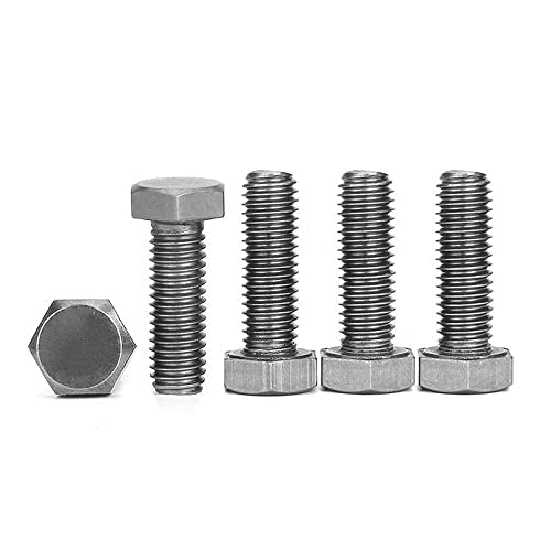 Manloney LLC Universal Screws M9 Hex Head Cap Bolts 1.0mm Pitch Fine Thread Stainless Steel Screw (M9x40-1.0) M9x40-1.0