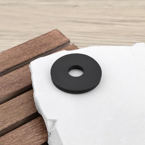 100pcs M8 Rubber Washers Rubber Flat Washers Round Sealing Washers 25.8mm OD x 8mm ID x 3mm Thick for Plumbing Industrial Machinery Home Use