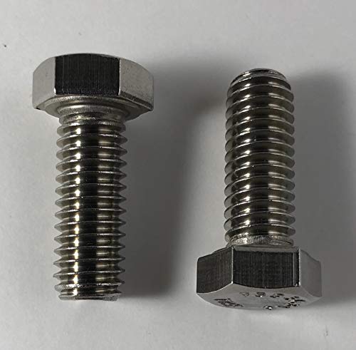 US STAINLESS 100 Pcs Stainless Steel 316 A4 3/8"-16 x 1 UNC Hex Head Bolt Cap Screw F593