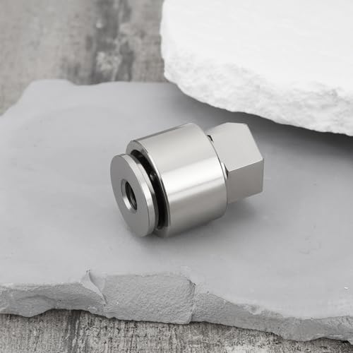 1 Set of M8 4-Hole Anti-Theft Security Nut Set Stainless Steel Anti-Theft Device for Rooftop Tent Bike Rack Solar System (4 Nuts 1 Lock) Silver