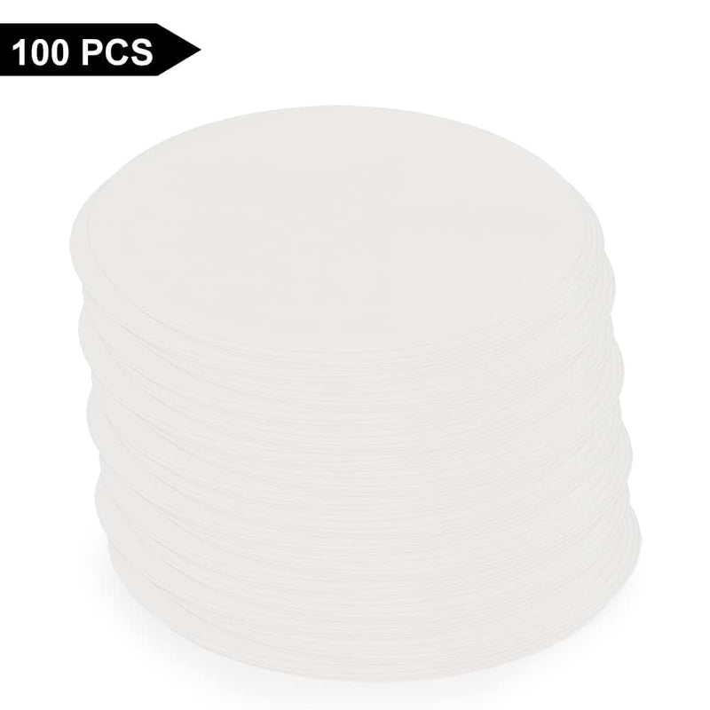 stonylab Qualitative Filter Paper, 3-Box 74 mm Diameter Fast Speed Cellulose Filter Paper with 25 Micron Particle Retention Filtration Speed, Set of 3 x 100 Pcs 74 mm (Pack of 3)