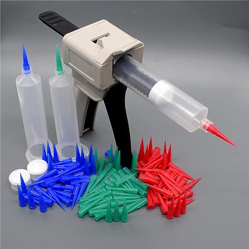 Auniwaig Air Distribution Tube, Adhesive Syringes Tube Sleeve, Glue Liquid Cartridge Dispensing Syringe Barrel, 5cc Plastic Syringe Dispensing, with Piston, Transparent, 5 Pcs 5cc;5pcs