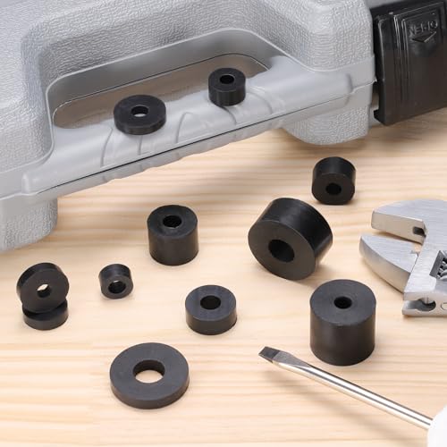 uxcell 60 Pcs Rubber Spacers 30mm OD x 18mm ID x 15mm Height Round Anti Vibration Spacer Rubber Bushing Grommets