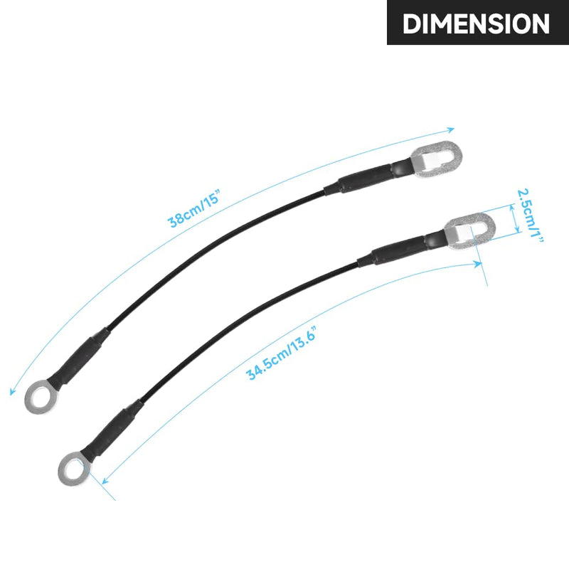 Rear Tailgate Lift Support Cables Tailgate Lift Support Straps - Compatible for Chevrolet C1500/K1500 1988-1999 for Chevrolet C2500/C3500/K2500/K3500 1988-2000