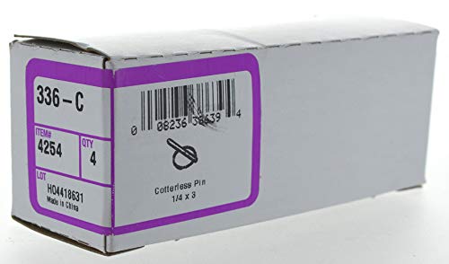Hillman 4254 Cotterless Hitch Pins (1/4" Ring Diameter x 3" Length), Silver