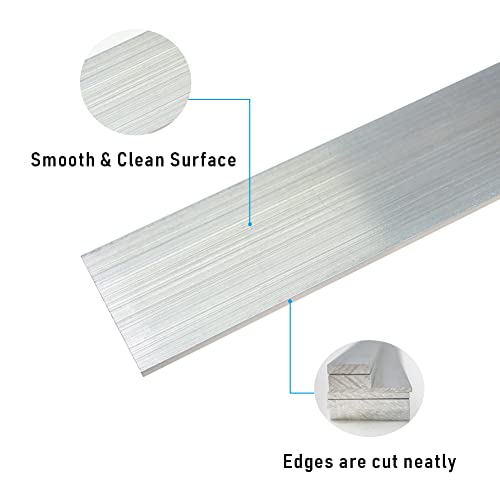 Feelers 6061 Aluminum Bar 5/16" Thickness x 1" Width x 12" Length Aluminum Solid Square Bar, 3 Pcs 5/16" THK - 3 Pcs 1"W x 12"L