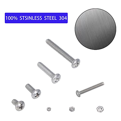 390Pcs Machine Screw Assortment Kit, Phillips Pan Head Screws and Nuts