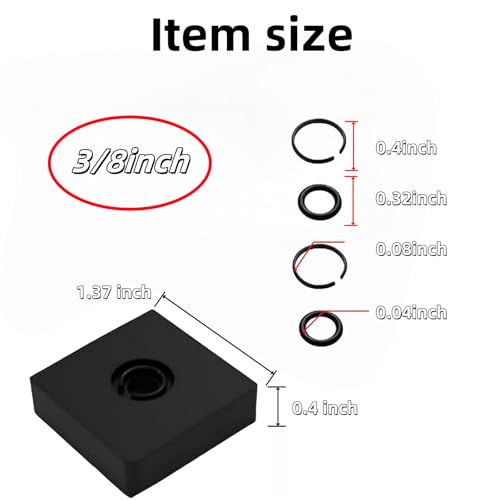 3/8" & 1/2" Impact Retaining Ring Friction Ring Lock Rings With O-Ring