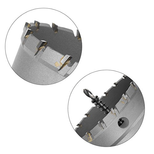 uxcell Carbide Hole Saw Drill Bit 100mm Hole Cutter with Limit Step