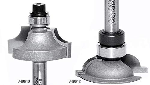 Amana Tool - 49640 Carbide Tipped Wainscot Wall Panel Bead Stile Cutter 1-1/8 Dia x 1/2 x 1-1/8 D x 3/8 CH x 1/4 Inch SHK