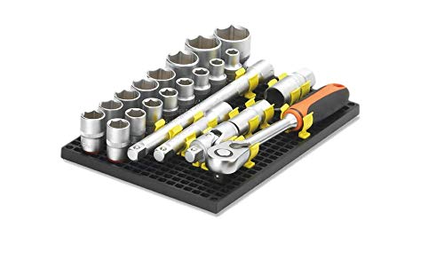 Ascend Tools Organizer Genie 1/4" Socket Holder Pegboard Accessory – Holds 1/4" Drive Sockets (50 Per Pack), Tool Storage Organizer 1/4'' drive socket holders - 50 pieces