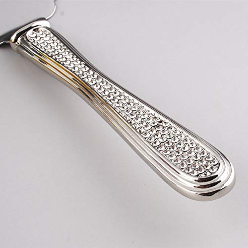 Dianna Cake Knife and Server Set - Silver Wedding Cake Knife and Server Set Featuring 100+ Crystals Embedded on the Handles | Use for Weddings, Anniversaries or Birthdays