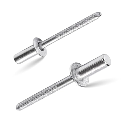60Pcs Closed End Pop Rivets Kit, 3/16" x3/8,1/2",5/8" 3 Sizes (20 Each) - Stainless Steel Dome Head, Sealed Blind Rivets (4.8x10,12,16mm) 3/16"x3/8,1/2",5/8"