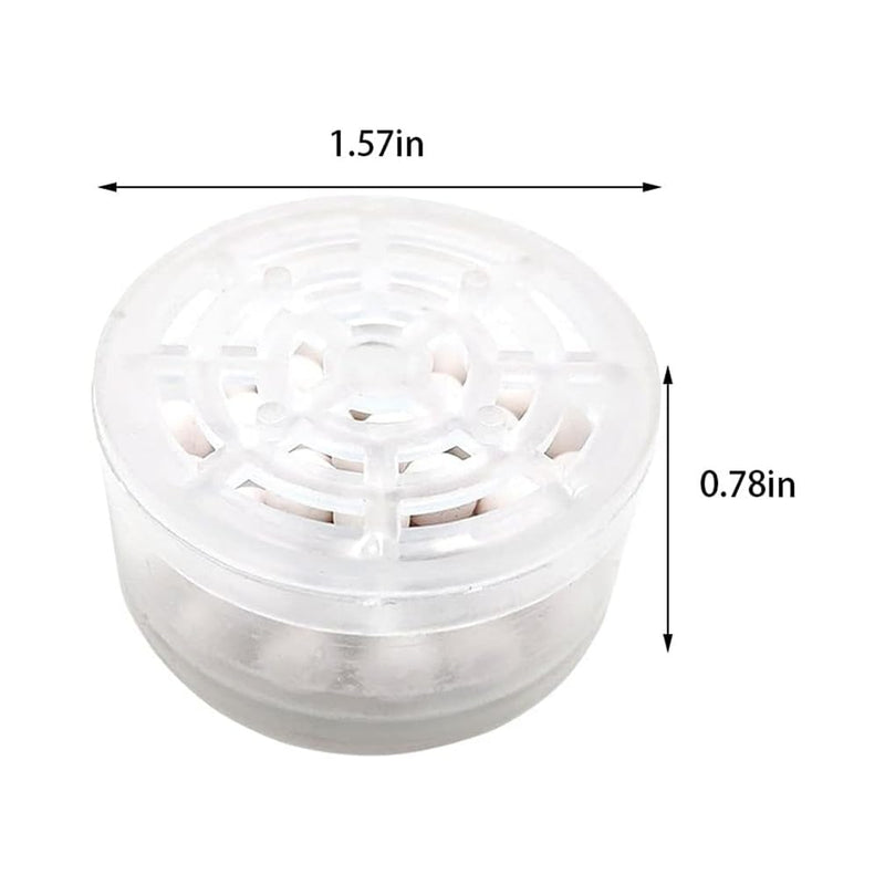 4pcs Shower Head Replacement Filter Cartridge - Chlorine & Flouride Shower Filter and Reduces Dissolved Solids - Hard Water Filter for Water Softener Shower Head White4