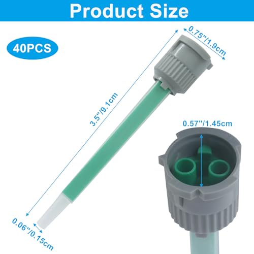 40 Pcs 3.5 Inch Epoxy Mixing Nozzle 40