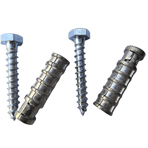 SANTIE 5/16 in. x 1-1/4 in. Zinc Alloy Short Lag Shields Anchor (5/16" SHORT) - 20 PC