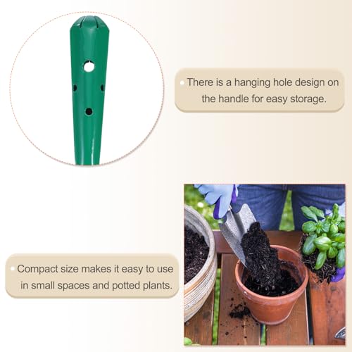 HARFINGTON 4pcs Mini Colorful Metal Hand Shovel 11" x 3" Digging Trowel Set Transplanting Garden Tools for Flower Soil Digging Planting Weeding Transplanting Garden, Pink