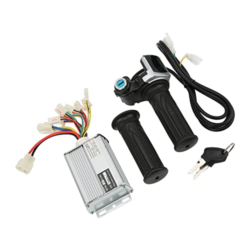 36V 1000W Brushed Speed Controller for Mini Bikes with Locking Throttle Grip and Battery Display Compatible with EVO Electric Tricycle