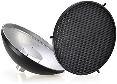 Godox AD-S3 Beauty Dish Reflector with Honeycomb Cover for AD200Pro II AD200Pro AD200 Pocket Flash AD180 AD360 AD360II Flash Speedlite