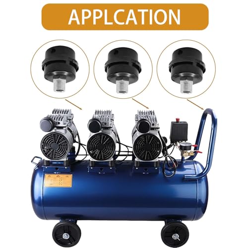 16mm Air Compressor Intake Silencer 4-Pack — Muffler with Filter 3/8"
