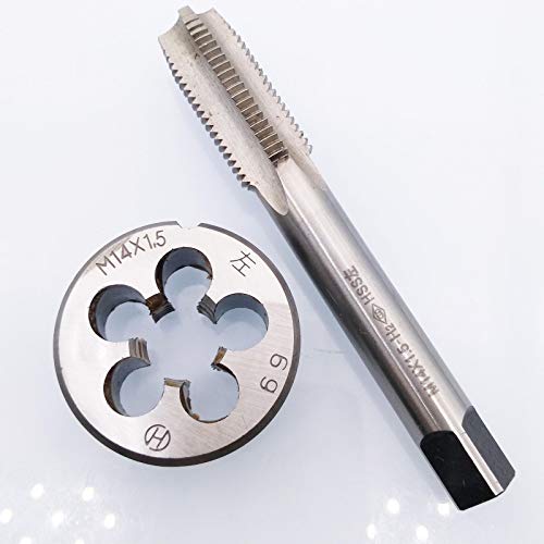 HSS M14 x 1.5mm Tap and M14 x 1.5mm Die Metric Thread Left Hand