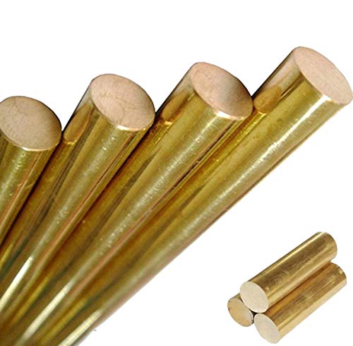 Yodaoke 16mm(0.63") Dia. 250mm(9.84") Long H62 Brass Bar Cylinder Round Rod