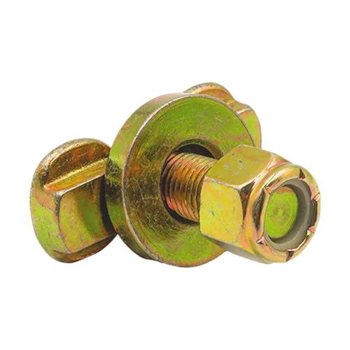 Cargo Control L Track Threaded Bolt Double Stud Fitting, (10 Pack) 5,500 Pounds Break Strength, Use with L Track Rails in Your Truck Or Trailer to Create Heavy-Duty Bolt Down Anchor Points