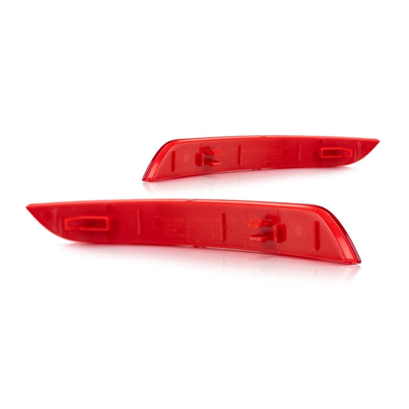 For 2012-2015 BMW 328i Pair Driver and Passenger Side Rear Bumper Reflector BM1184100 BM1185100 - Replaces 63 14 7 301 187 63 14 7 301 188 ;F30; for Sedan