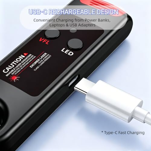 Portable VFL Red Light Fiber Optic Tester SC/FC/ST/LC LED Light (30KM) 30KM