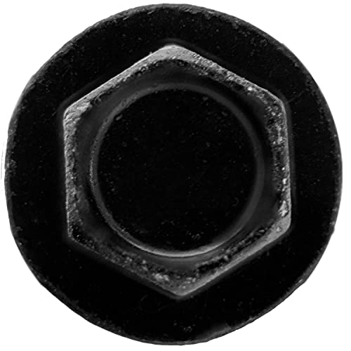 Jake Sales #14 X 2 Heavy Duty Black Timber/Log/Landscaping Wood Screws - Exterior Coated Heavy Duty Screws. 1 x 50 Count Box - 50 Screws 14x2" 50 CT