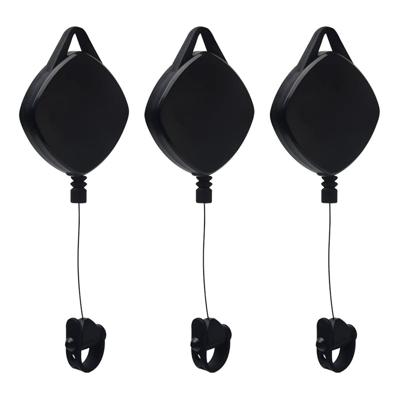 VR Cable Management, 3pcs Retractable Ceiling Pulley System, 360° Rotable VR Cable Hook, Noise-Free V R Accessories Cabl-e for Oculu-s/Rift S/Viv-e/Ps V-r