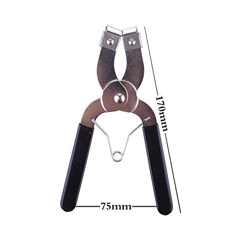 3" Car Engine Piston Ring Compressor Tool & Piston Ring Pliers with Adjustable Safety Screws