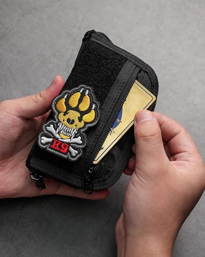 VIPERADE VE21 EDC Pocket Pouch Micro Pocket Organizer with DIY Patche Area Black