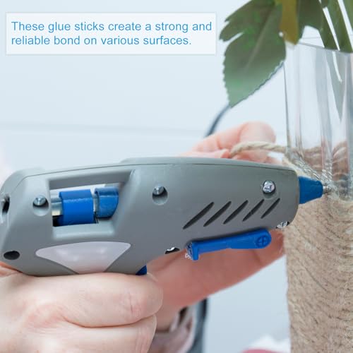 PATIKIL 4x0.27 Inch Hot Glue Sticks, 16 Pcs Hot Glue Gun Sticks Mini Hot Melt Adhesive Glue Stick for DIY Art Craft Repairs Festival Decoration, Dark Green